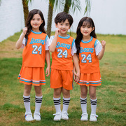 小班服套装短袖，运动橘色夏季儿童校服幼儿园园，服六一表演出服