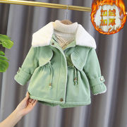巴拉巴柆女宝宝冬装棉衣，女童外套2024儿童装秋冬女孩洋气加绒