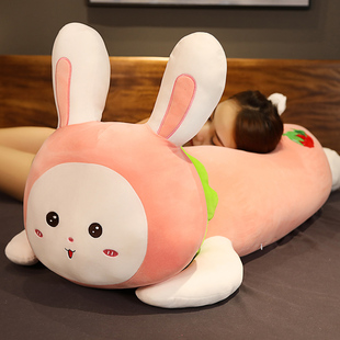 兔子毛绒玩具公仔陪你睡觉夹腿长条抱枕超大号布娃娃女孩床上玩偶