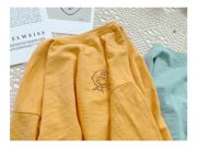 秋款儿童t恤竹节棉圆领，韩版长袖男女童蝙蝠袖，卡通竹节棉打底衫