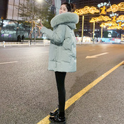 羽绒服女短款2023年冬季韩版加厚大毛领显瘦白鸭绒(白鸭绒)外套