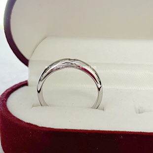 镀18k金10分高碳钻石戒指男简约光璧内嵌男士小钻戒婚礼仿真道具
