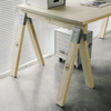loft餐桌办公桌实木架咖啡日式设计工作台桌子美式复古工业家具