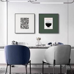抽象艺术极简客厅沙发装饰画，现代简约餐厅，饭厅卧室挂画高级感壁画