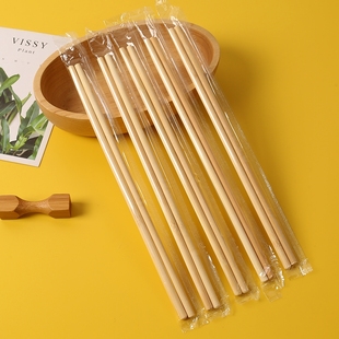 高档一次性筷子楠竹家用卫生碳化竹筷独立包装商用加粗加外卖厨房