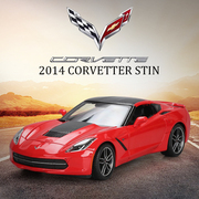 美驰图正版合金汽车模型收藏摆件1 18雪佛兰2014 CorvetteR Stin