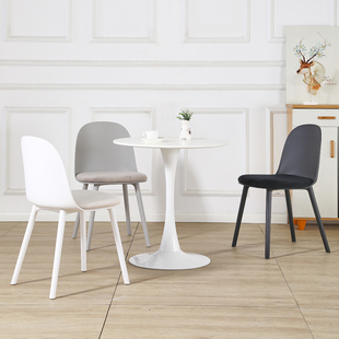 北欧风格餐厅椅 塑料拆装椅 设计师塑料椅子ins网红咖啡椅书房椅