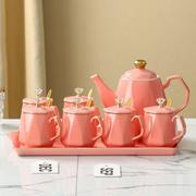 茶具套装家用客厅陶瓷茶壶茶杯，茶盘整套欧式轻奢水杯杯子高档结婚