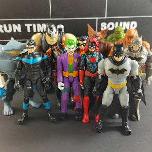 DC正版散货小丑蝙蝠侠 3.75寸关节可动人偶 鲨鱼王杀手鳄贝恩罗宾