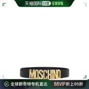 香港直邮Moschino 莫斯奇诺 女士 金色徽标皮带 A80078001