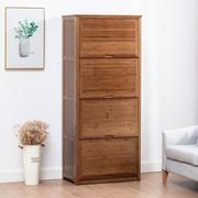 斗实木柜子储物柜卧室，抽屉收纳柜杂物柜木质，置物柜简约楠竹储藏柜