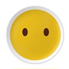 眼睛黄色可爱网聊表情包插画陶瓷餐盘子8寸月光盘餐具家居礼物