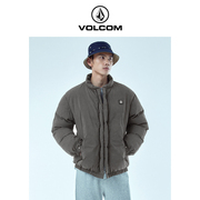 VOLCOM钻石男装户外品牌立领复古保暖棉服2023冬季高级感棉衣