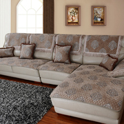 欧式加厚雪尼尔沙发垫布艺，简约现代皮沙发垫子防滑四季沙发套