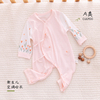 新生婴儿衣服夏季薄款长袖连体衣0-3个月初生女宝宝哈衣夏装