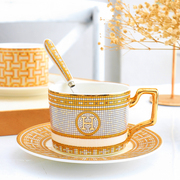 英式骨瓷咖啡杯碟下午茶茶具，套装高档轻奢欧式陶瓷咖啡杯红茶杯子