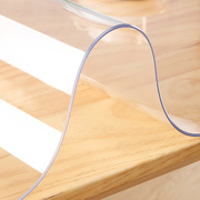 软玻璃透明桌布pvc防水防油免洗防烫塑料，餐桌垫茶几厚水晶板