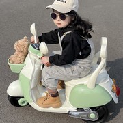 儿童电动车摩托车女宝宝，充电双驱动三轮车玩具车遥控电瓶车可坐人