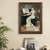 欧式复古艺术装饰画美式壁画，法式客厅人物，背景墙挂画琴房钢琴油画