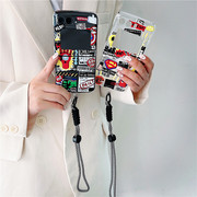 漫威超人标志适用摩托罗拉razr2022手机壳折叠屏二代锋硬套手绳