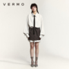 vermo“混乱的秩序感”90s复古自由抽褶运动元素时装短裙半身裙