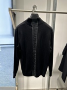 gex11029474gxg男装2023冬季黑色，半高领羊毛衫，保暖百搭打底