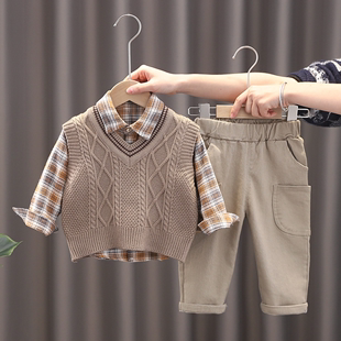 帅气男童装秋装套装春薄款一岁半2周岁3多小孩子衣服男孩宝宝长袖
