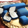 绒布超纤面包首饰盒欧式珠宝戒指，盒首饰包装盒珍珠项链手链展示盒