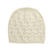 棉毛线针织帽女秋冬季包头西瓜，帽地主帽，纯色花纹百搭薄款镂空帽子