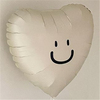 笑脸爱心气球贴纸定制名字波波球铝膜气球装饰咖啡色奶油白氦气球