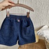 夏季女童短裤2023儿童，裤子休闲宽松牛仔，中裤儿童洋气休闲薄款裤子