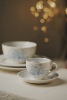 欧洲订单陶瓷餐具碗复古淡蓝色英伦复古风乡村蓝玫瑰凤凰咖啡杯碟