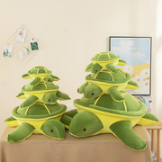 小乌龟玩偶毛绒玩具海龟软体抱枕靠垫大眼龟公仔儿童布娃娃印logo