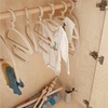 ins韩风卡通儿童实木，衣架挂钩袜子整理架婴幼儿，服装衣钩拍摄道具