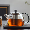 绿珠玻璃茶壶耐高温大容量，耐热煮茶壶泡茶家用烧水壶茶具套装单壶