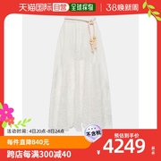香港直邮潮奢zimmermann女士三叶草英格兰刺绣，亚麻半身裙