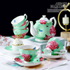 英式下午茶具高骨瓷(高骨瓷，)咖啡杯碟，套装1000ml壶欧式咖啡具结婚圣诞礼物