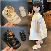 女宝宝鞋子夏季0-1一2岁婴儿，凉鞋防滑防踢软底，学步鞋罗马公主鞋子