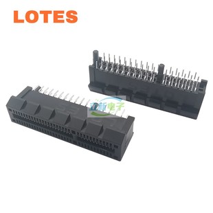 lotesaaa-pci-159连接器pcie显卡接口， 64pin 塑胶柱不开槽