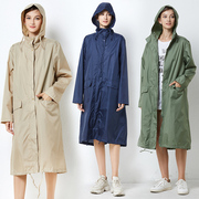 日韩雨衣女成人时尚连体雨披长款男防水风衣轻薄户外徒步外套