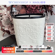 xiaoli筱李大号黑色镶边水桶，包手提单肩腋下包chenshop设计师品牌