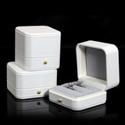 创意高档白色戒指盒求婚钻戒盒，对戒盒项链，手镯盒耳钉盒饰品礼物盒