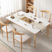 茶桌椅组合实木腿办公室，茶台功夫泡茶桌，大板茶桌客厅简约现代茶几