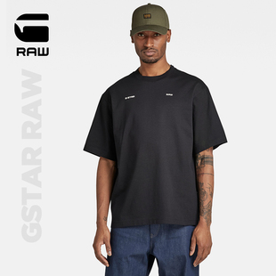 G-STAR RAW夏季印花logo基础款字母短袖无性别T恤男女同款D21188