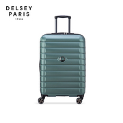 DELSEY戴乐世时尚纯PC拉链款扩容万向轮大容量行李箱拉杆箱2878