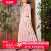aui粉色减龄新中式外套马面裙，套装女2024春季国风气质两件套