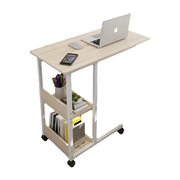 折叠书桌可伸缩多功能电脑，台式桌滑轮带，轮子的桌子移动床上工作台