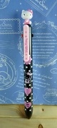 Hello Kitty 凯蒂猫~KITTY多色原子笔-4色-粉色爱心图案-黑色