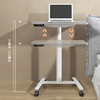 可移动电动升降桌卧室床，边桌办公g家用简约智能站立式电脑桌