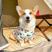 柯基狗狗衣服夏季薄款中型犬幼犬夏天透气居家睡衣防掉毛宠物夏装